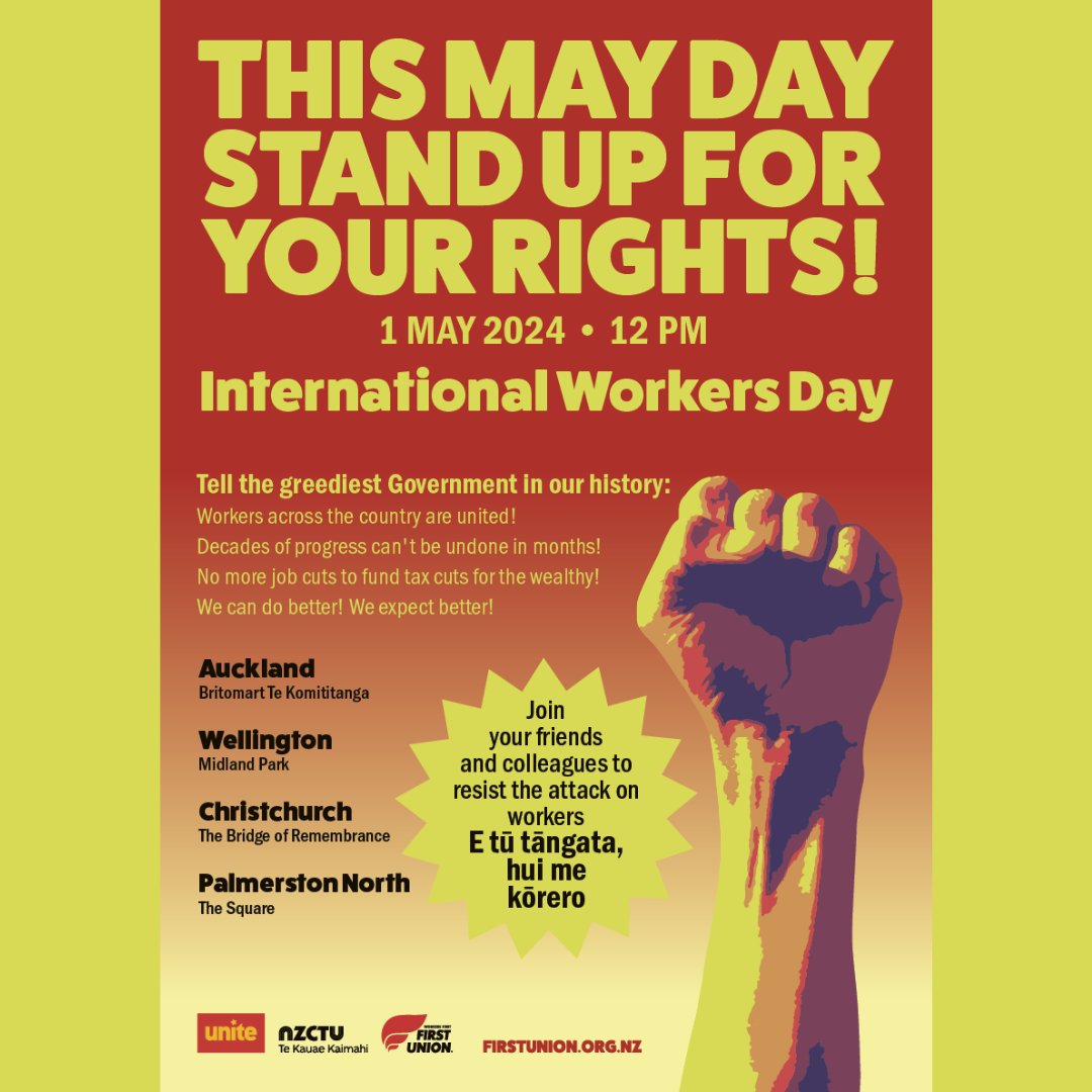 On 1 May every year, workers around the world celebrate their value and their rights. Unions across the country, including the PSA, are co-hosting lunchtime rallies to celebrate workers’ rights and unionism.