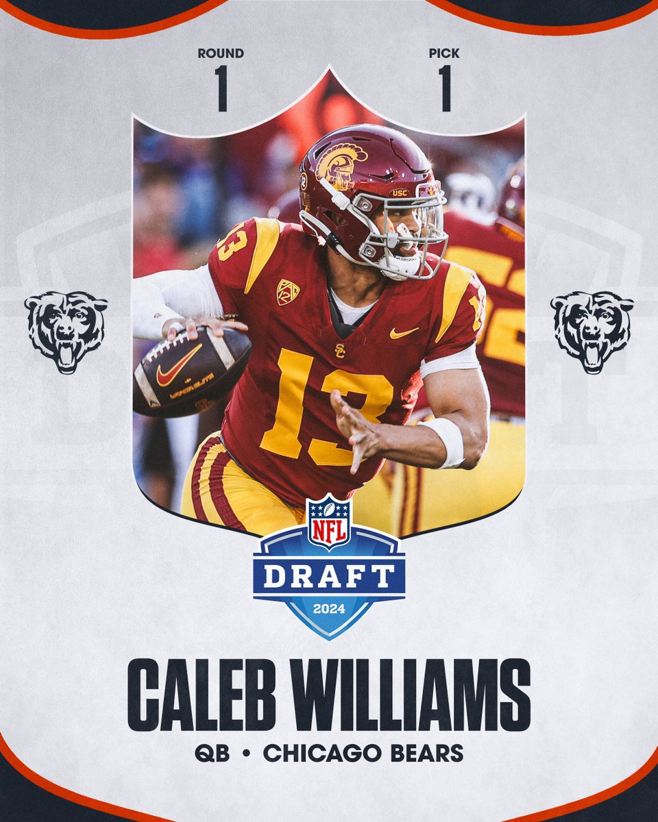 The Chicago Bears got their guy! 🐻 #NFLDraft