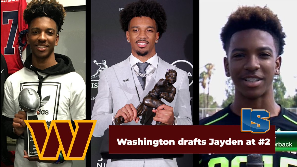 🚨 Congratulations to QB Jayden Daniels (Cajon HS) getting drafted by the Washington Commanders with the 2nd overall pick in the 2024 #NFLDraft! #ThatKid #SanBernardino @JayD__5 @Cajon_Football @Inland_Sports