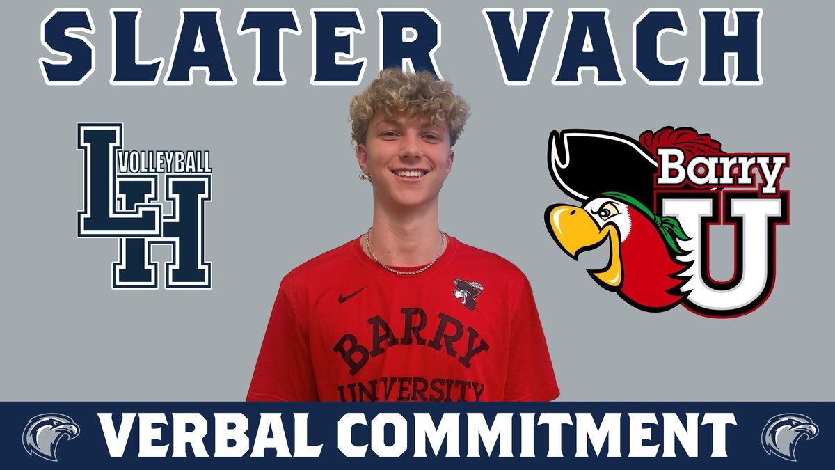 LHHS_MensVball's tweet photo. Senior Slater Vach will be furthering his volleyball career at Barry University! #GoBuccaneers

@LHHS_Athletics @lake_howell @LHHS_Boosters @VSNflorida @michael_howard @lhhs_hawknest @lhhs2025 @lhhs2024 @2027lhhs @2026lhhs @Ihhssga https://t.co/DAl0DGoduf