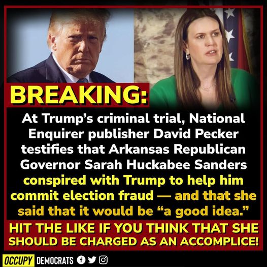 Sarah Huckabee Sanders is now worried about more than that lectern. Drop a 💙 if you think the Arkansas governor should be held accountable.