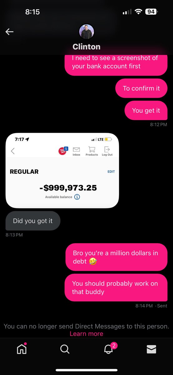 PrincessMoonKat's tweet photo. Do the scammers not know how numbers work? https://t.co/N9xsq3BhrC