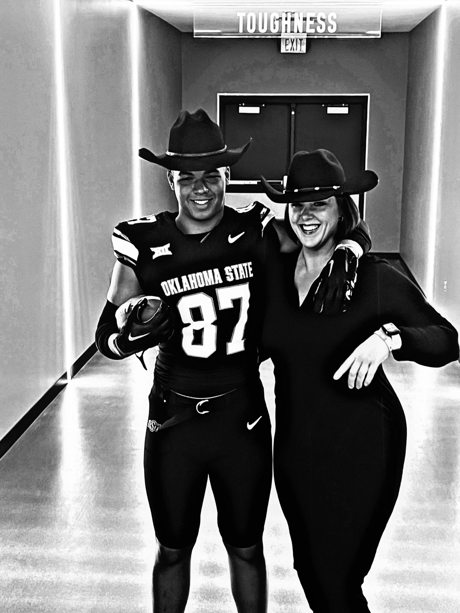 Had a blast with my son, Jordan Vyborny, at his Oklahoma State University official visit. 🤠🧡🖤 #GoPokes @CowboyFB