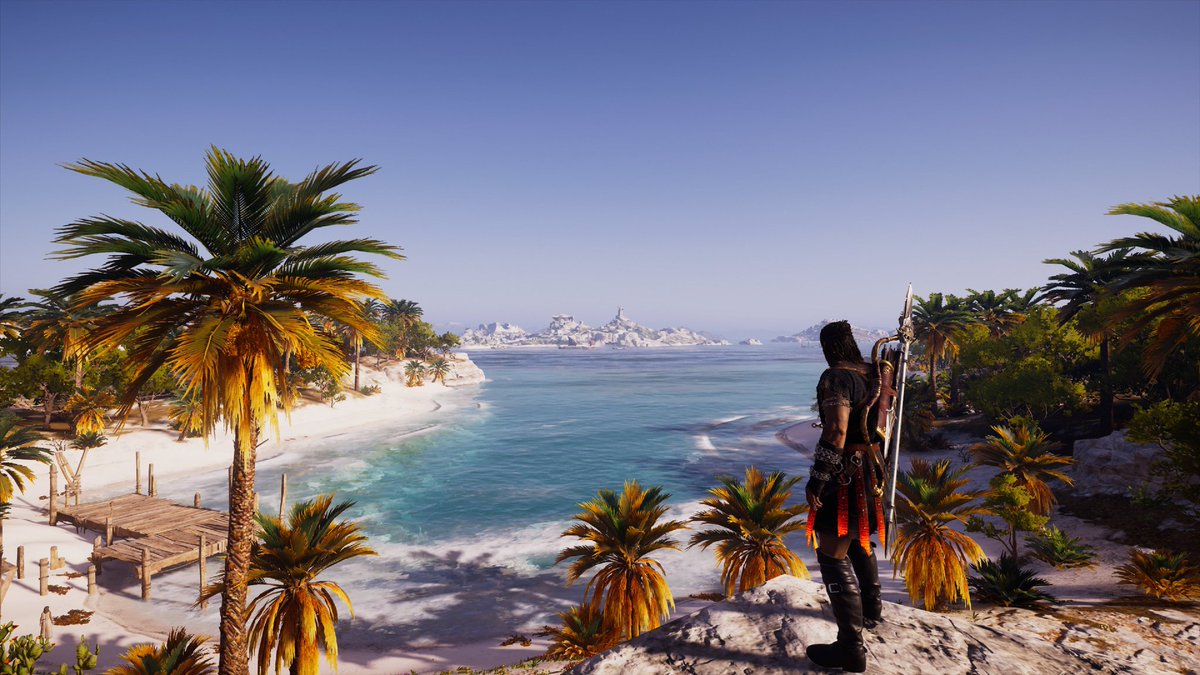 Enjoying the view. 
(Unedited.)
#AssassinsCreed #assassinscreedodyssey 
#acvpthursday 
Developer - @UbisoftQuebec