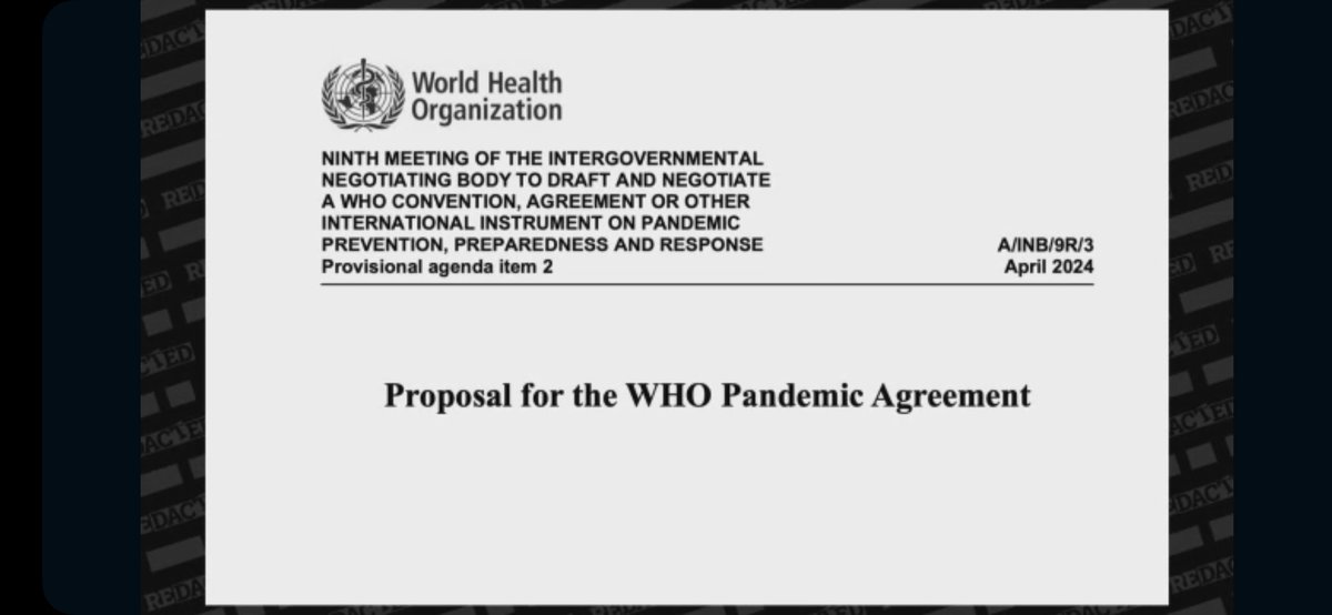 Any politician who votes in favor of accepting the WHO, the UN or the WEF new terms, is the enemy of free people everywhere. I couldn't get past #1 on their new proposal. I suggest everyone go to this site (d-load the pdf) read the conditions then call, and keep calling your…