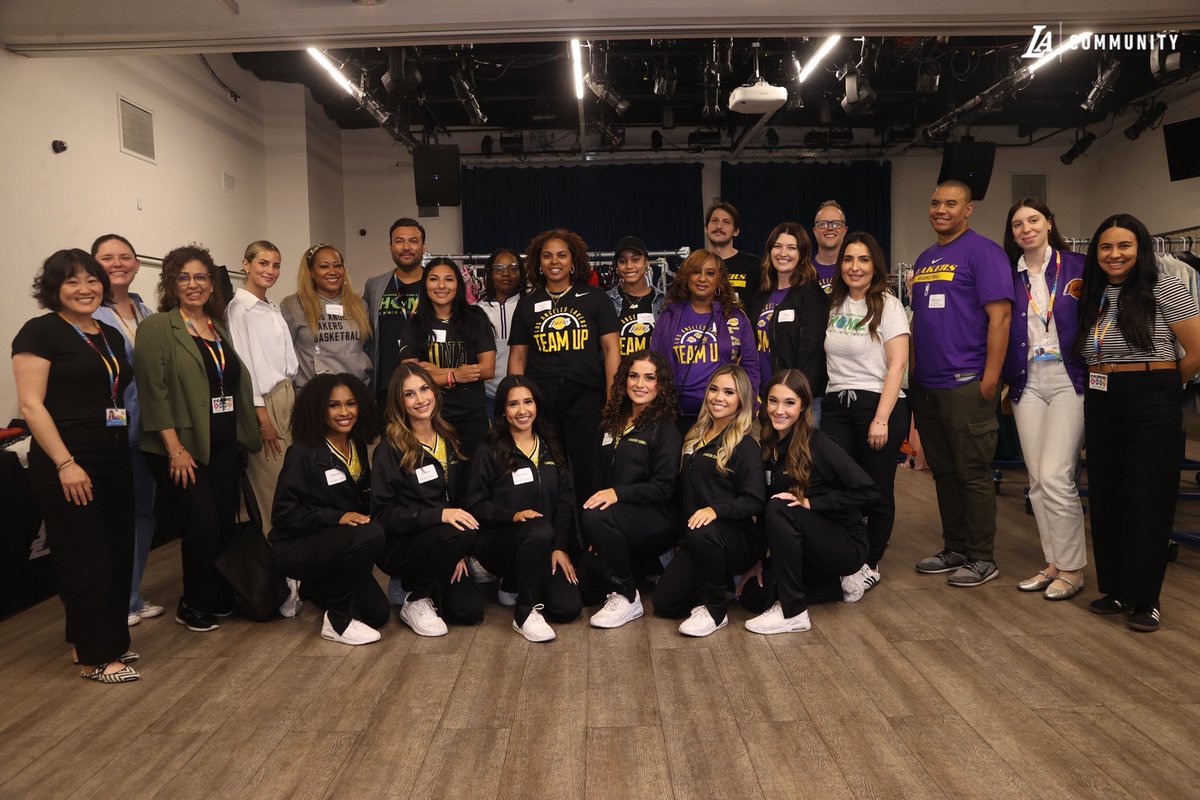 Let the Festivities Begin! 🎊✨ Los Angeles Lakers TEAM UP with a Place Called for Teen Empowerment event. Together we provided teens with formal attire for their upcoming proms, graduations, and special occasions 💜💛