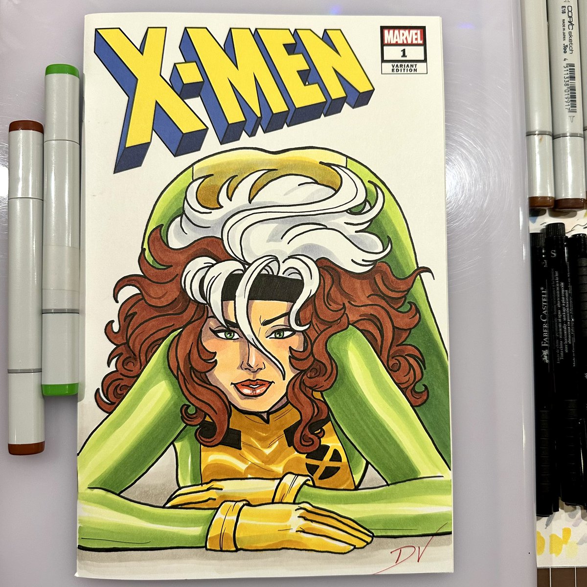 New X-Men ROGUE marker sketch cover commission completed. ✌️