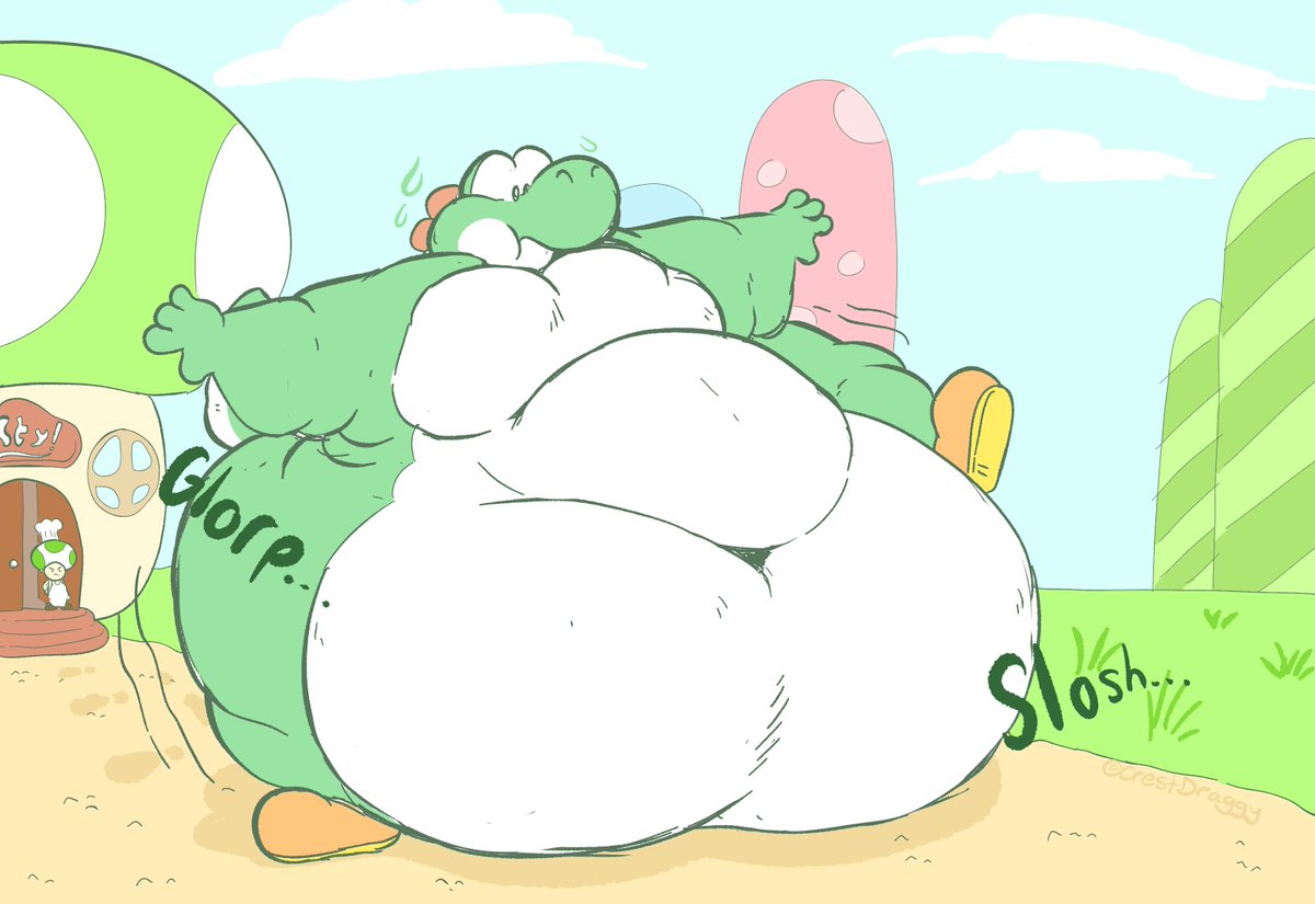 He's on his way to the next all you can eat buffet. (He will be kicked out again)