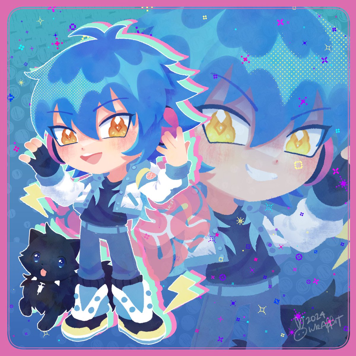 「aoba dmmd in 2024??? 」|wrabbit @ KONPEITO PLUSHIE OPEN!!!のイラスト