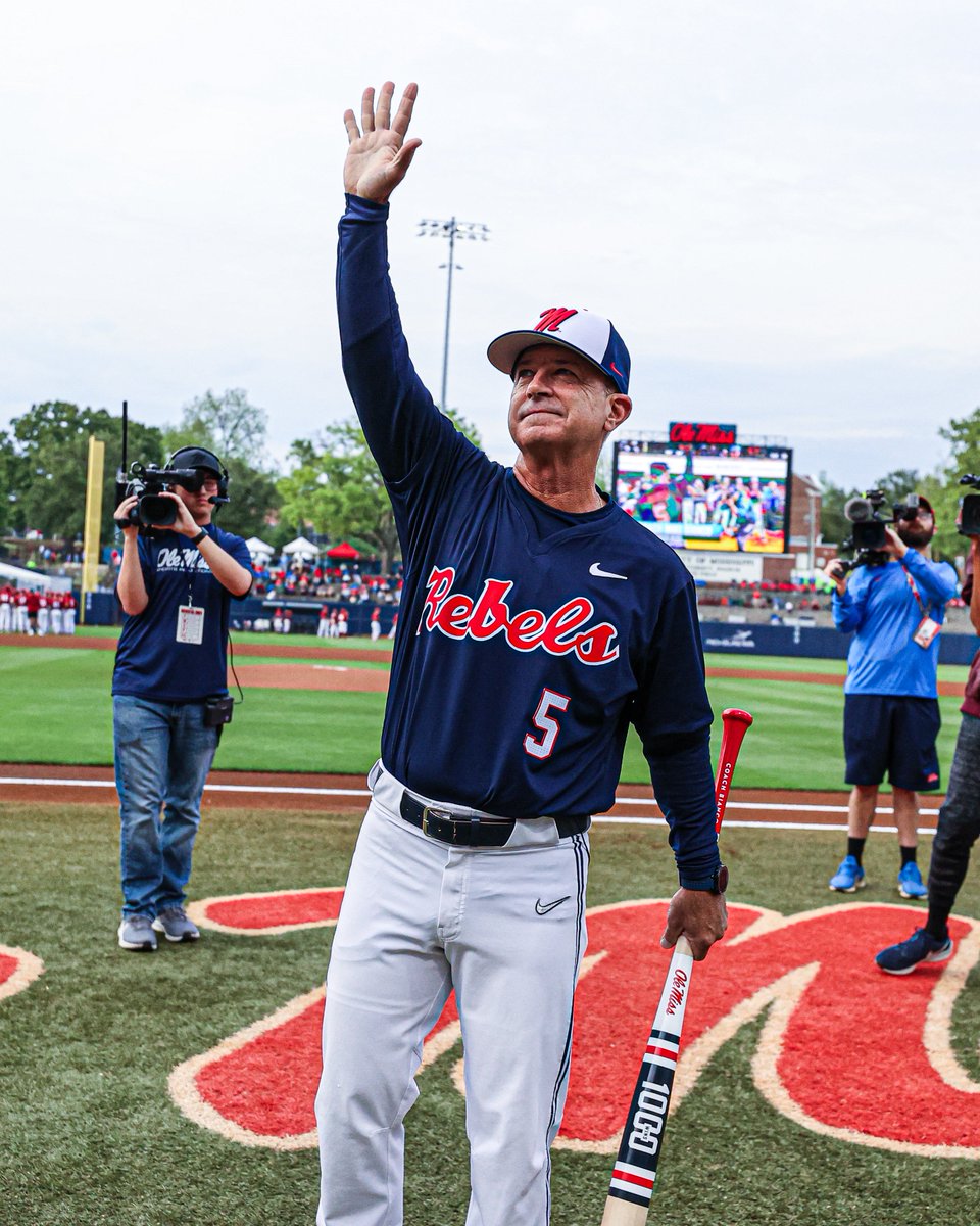 Ole Miss Baseball (@olemissbsb) on Twitter photo Proud to honor <a href="/CoachMikeBianco/">Coach Mike Bianco</a> for his 1,000th career win tonight! Proud to honor <a href="/CoachMikeBianco/">Coach Mike Bianco</a> for his 1,000th career win tonight!