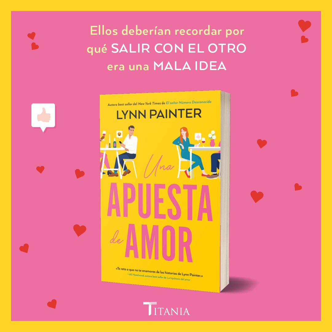 #NovedadesTitania

Encuentra en librerías #UnaApuestaDeAmor , la nueva novela de Lynn Painter, la autora de #MejorQueEnLasPelículas y #ElSeñorNúmeroDesconocido.😍

📌Encuéntralo en librerías y en Amabook MX

Consíguelo en 📚📲