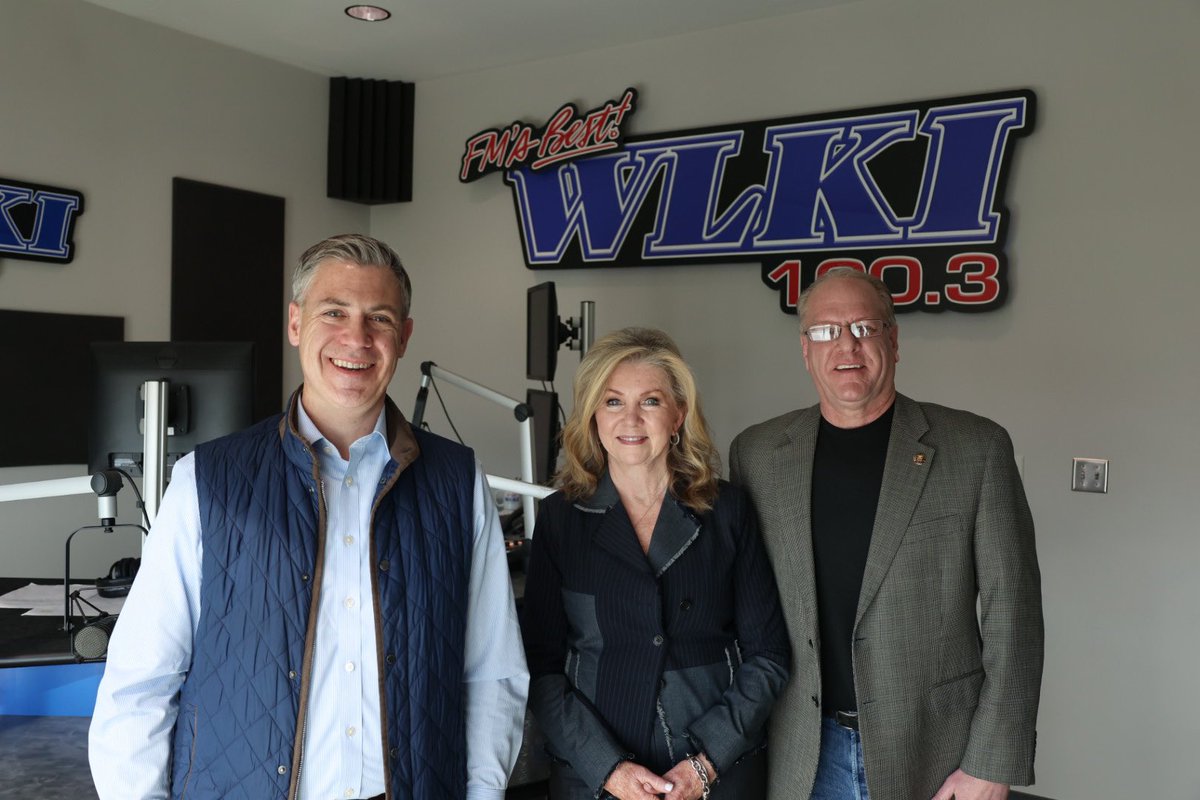 Great to be on @1003WLKI with @VoteMarsha and @stevewlki!