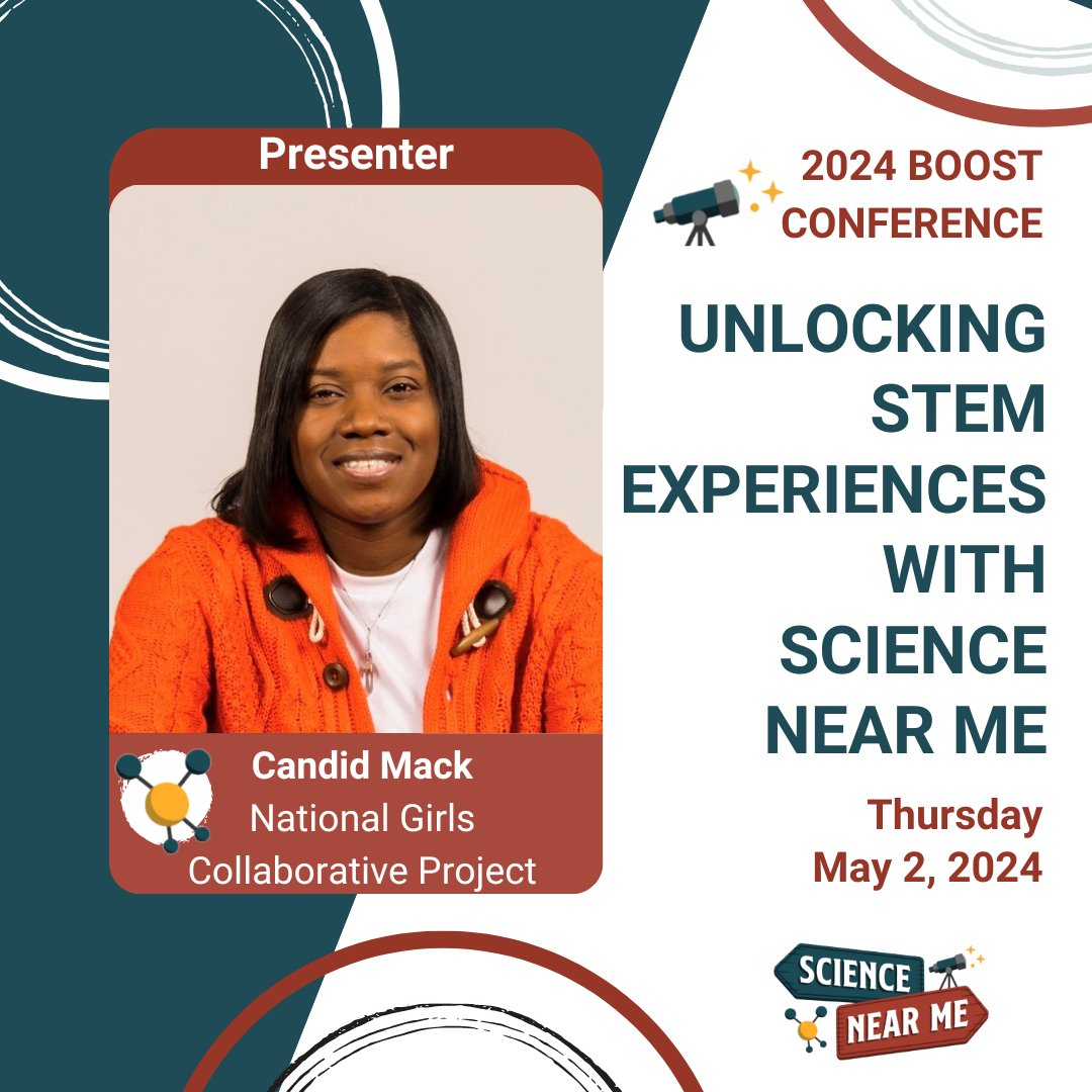 Join @ngcproject's Candid Mack in Palm Springs, CA for the 2024 BOOST Conference happening May 2! Learn more about STEM experiences and opportunities with Science Near Me. Registration for the conference is now open. Tag us to let us know you're there!
