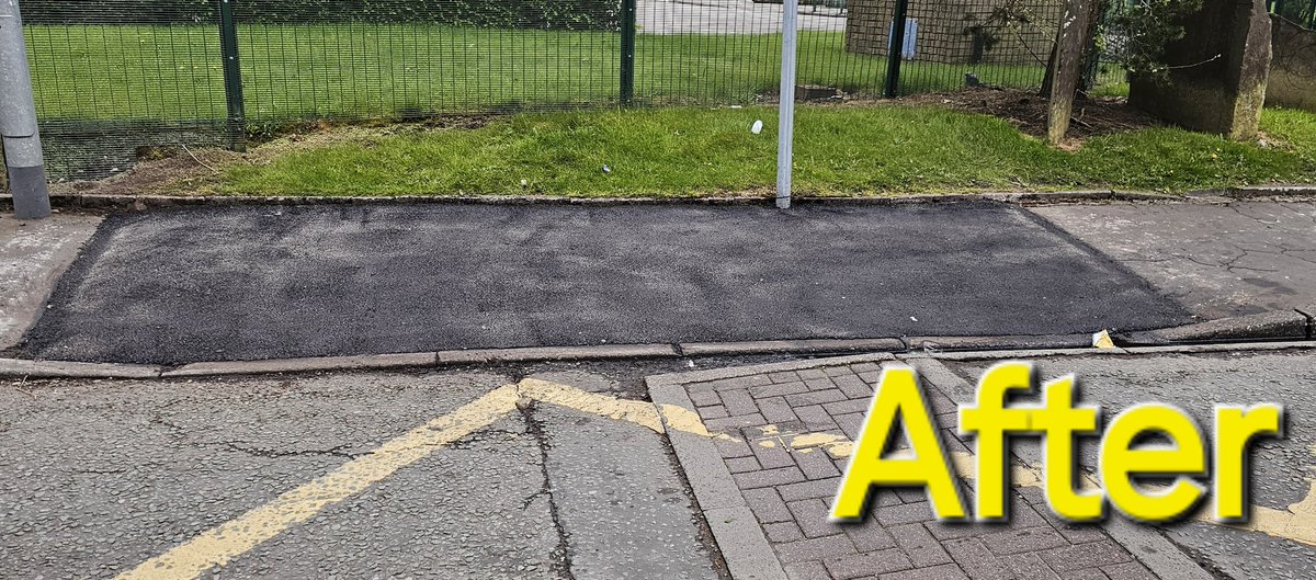 Damaged footway on Derby Street ~ reported & repaired within 5 days. #DeliveringForYou