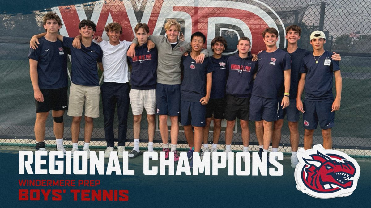 🎾 I BTENN - REGIONAL FINAL:
Windermere Prep 4 - Trinity Prep 2

Congratulations to the boys' tennis team on winning the FHSAA Class 1A Regional Championship over Trinity Prep!

#PlayLikeALaker #UNITAS