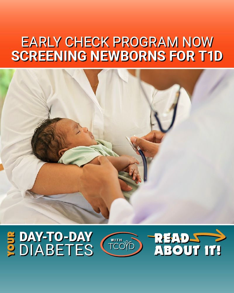 From day one, a step ahead! Learn about the latest early check programs screening infants for Type 1 diabetes 👶🔍 Read this Article Here! bit.ly/4aF0IdP #TCOYD #Diabetes #Type1 #Type1Diabetes