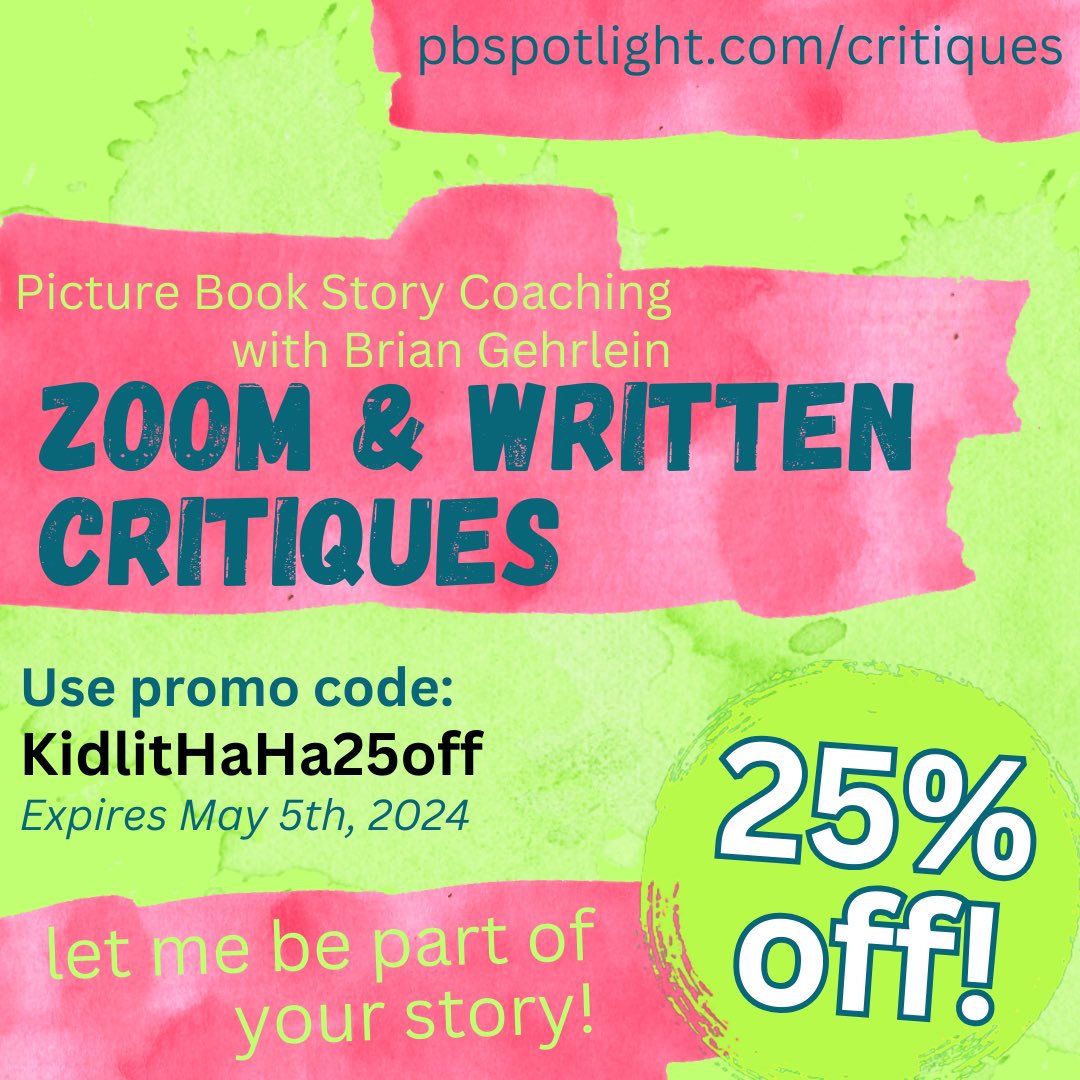 10 days remaining on this sale, #kidlit fam! 🤩 pbspotlight.com/critiques #amquerying #PictureBooks