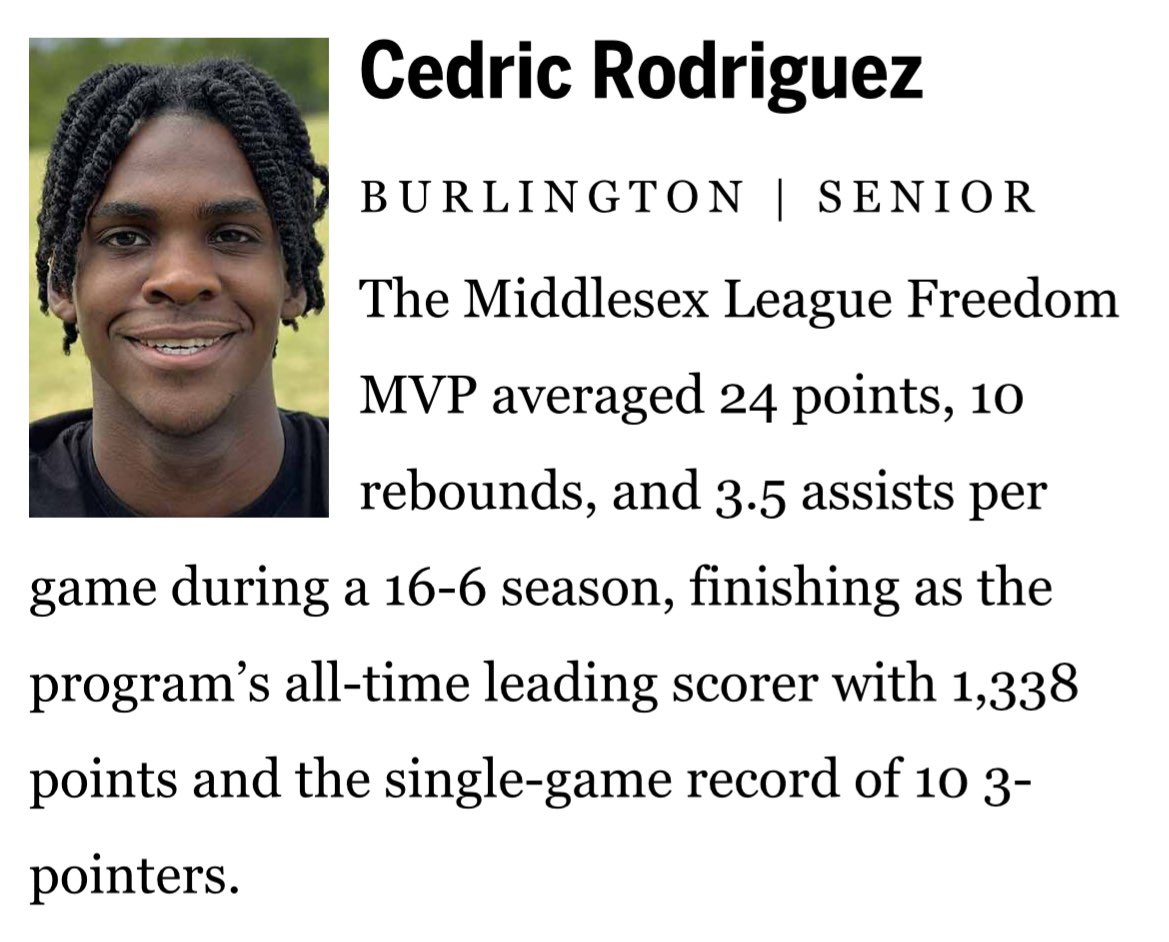 A well-deserved all scholastic honor for Ceddy! Congrats @cedricrod32