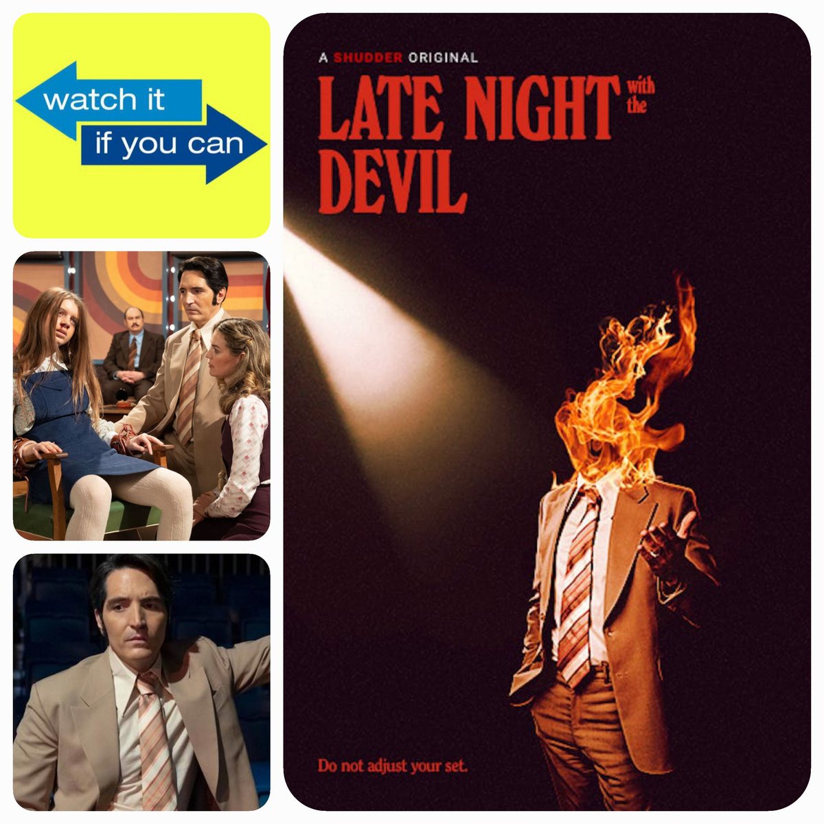 📺

Sooo, we watched a thing!

Late Night with the Devil is streaming now.

Tune in, and maybe...
just maybe #watchitifyoucan

#LateNightwiththeDevil #devil #DavidDastmalchian #horror