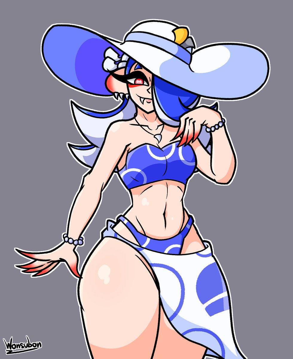 Swimsuit Shiver 2 ! Added a couple new details to her outfit
#Splatoon #Shiver #Splatoon3