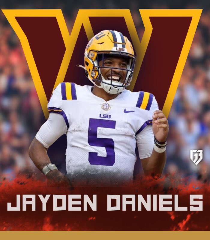 Jayden Daniels controls the line of scrimmage and is a marksman with his ball placement. His playing style will keep the fans on their feet, rejuvenize this fan base and inspire his teammates to go make plays for him. 40 TD passes and over 1k rushing yards. That kid is special.