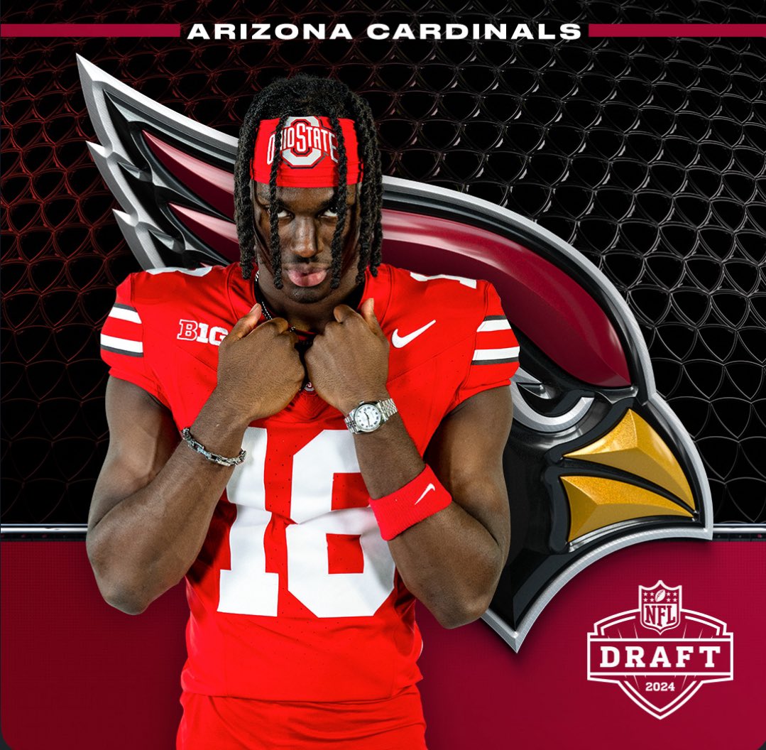 Marvin Harrison Jr to the #ArizonaCardinals ‼️ help is on the way Kyler 🔥🔥🔥 #NFLDraft