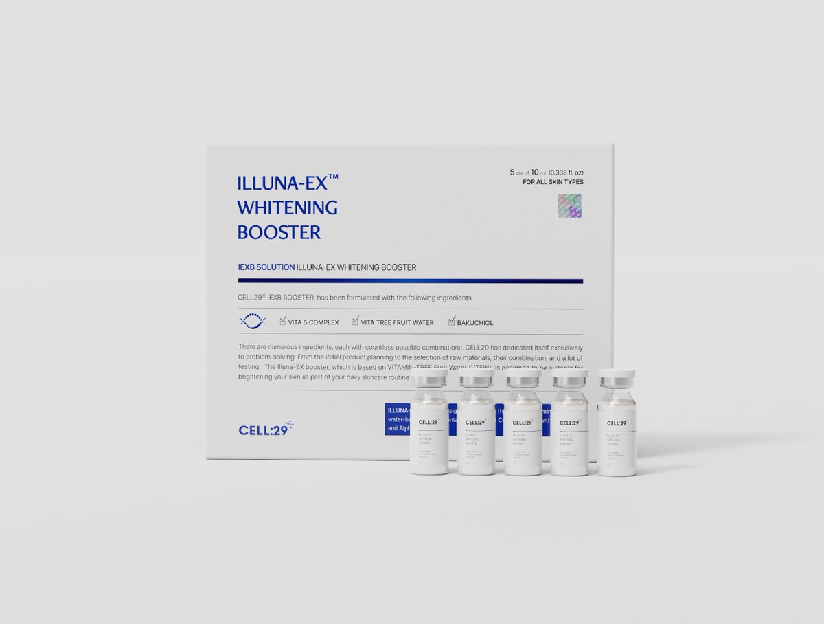 cell29_official's tweet photo. 4月30日に発売予定の
ILLUNA-EX WHITENING BOOSTER!
自信を持って作りました。他のどの美白アンプルよりも優れていると自負しています🌟
製品の力には自信がありますから!💪
#CELL29
#韓国化粧品
#美白
#スキンケア
#美白アンプル
https://t.co/OHI1RxFP2v https://t.co/ZXMB308rnk