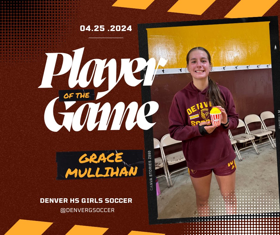 Denver High School Girls Soccer (@denvergsoccer) on Twitter photo Tonight’s Player of the Match, <a href="/GraceMullihan/">grace mullihan</a>! Grace had the winning goal tonight to break the undefeated Hudson Pirates! Tonight’s Player of the Match, <a href="/GraceMullihan/">grace mullihan</a>! Grace had the winning goal tonight to break the undefeated Hudson Pirates!