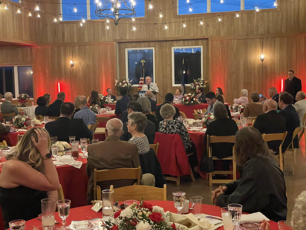 MortonBlackwell's tweet photo. Spending the evening in the Fightin’ 9th District with the @GilesGOP for their @SMDinner. Great to be with friends like @MorganGriffith, Del. @ObenshainChris, &amp; dozens of hardworking conservatives.

Unit Committees like the one in Giles are the boots on the ground for our Party. https://t.co/NC4BIUmhje