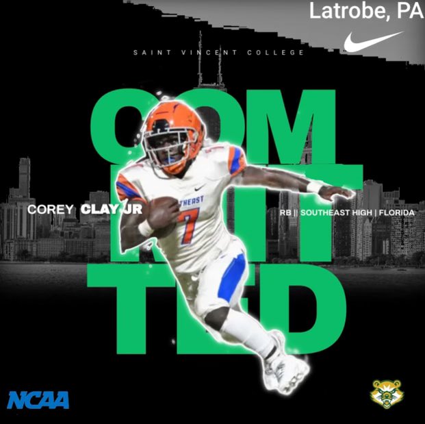 After longs talks with my family and coaches I will be committing to St Vincent College.!!!
#GoBearcats