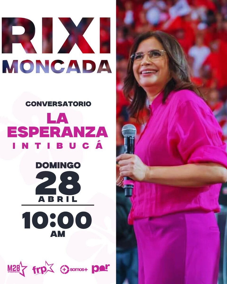 ¡Acompáñanos en La Esperanza, Intibucá! 🌺✊🏻❤️ No te quedes en casa, ven y escucha a Rixi Moncada, precandidata presidencial, compartamos su visión y compromiso por el futuro de Honduras. @riximga