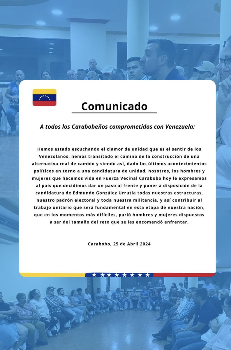 Comunicado oficial: