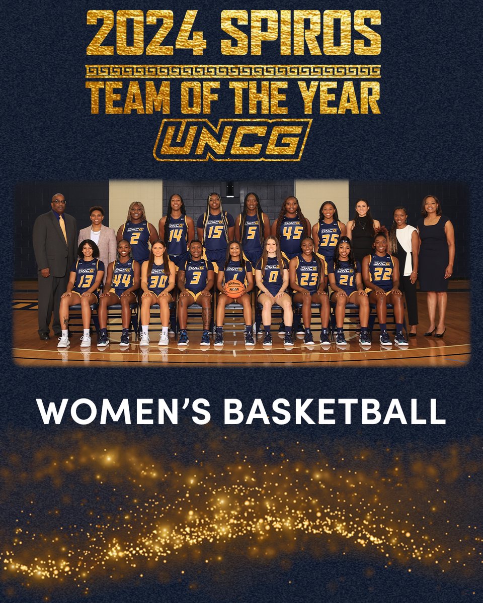 uncgspartans's tweet photo. Congrats to women's basketball on winning UNCG's Team of the Year Award at The Spiros! #letsgoG https://t.co/0jKyyYA3IE