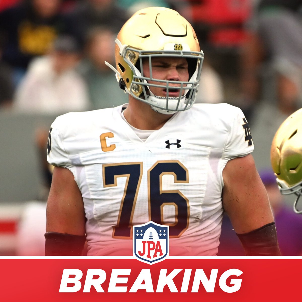 𝗧𝗛𝗘 𝗣𝗜𝗖𝗞 𝗜𝗦 𝗜𝗡: The #Chargers are drafting OT Joe Alt with the #5 overall pick.