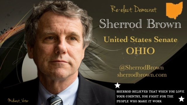 🔥It’s imperative we vote for Democrats like @SherrodBrown who fights to preserve the Constitution, Human Rights, National Security and the Rule of Law

#DemVoice1   #ONEV1 #BLUEDOT  #LiveBlue #ResistanceUnited #Allied4Dems