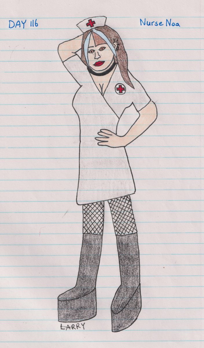 Drawing Hikari Noa every day until she comes back.
Day 116 - 'Nurse Noa!'

@uug_p_hikari #WeWantHikariNoa #FreeHikariNoa #hikarinoa #noahikari #tjpw #乃蒼ヒカリ #東京女子プロレス #アップアップガールズ #アプガプロレス #アプガ