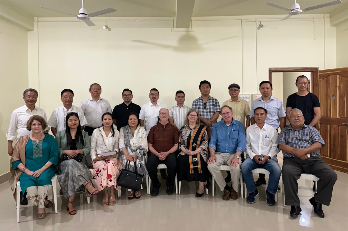Enlightening evening with Rev. Dr Ann, Dr Bruce Borquist and Engr. Craig Hazeltine from USA &amp; New Zealand at the North East Christian Uni., Dimapur. We discussed and explored how BAN could support Faith-Based Social Entrepreneurs.