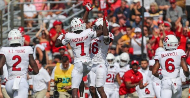 With Marvin Harrison Jr. going 4th overall to Arizona, remember that the #Rutgers cornerback trio of Robert Longerbeam, Max Melton, and Eric Rogers held him to 4 receptions and 25 yards with 2 touchdowns on November 4th.