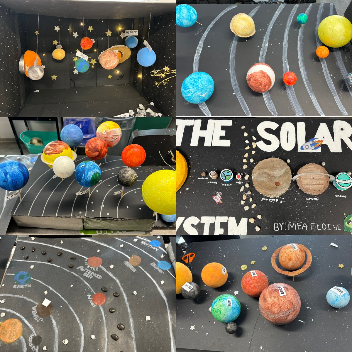 These projects were out of this world!! 🚀 I was blown away by how amazing they turned out! Great creativity Grade 6’s on displaying your knowledge of our solar system ☄️😍 @St_EVAN_Caledon (more to come)