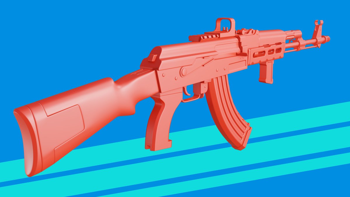 #AK47 #Gun #3D #hardsurface #highpoly #GameAssets