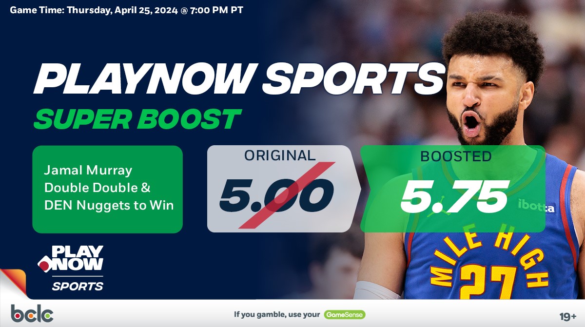 Will Jamal Murray🇨🇦 come up big again?

Jamal Murray Double Double & DEN Nuggets to Win (5.75)

NBA Super Boost🏀 bit.ly/3xstZKq 19+