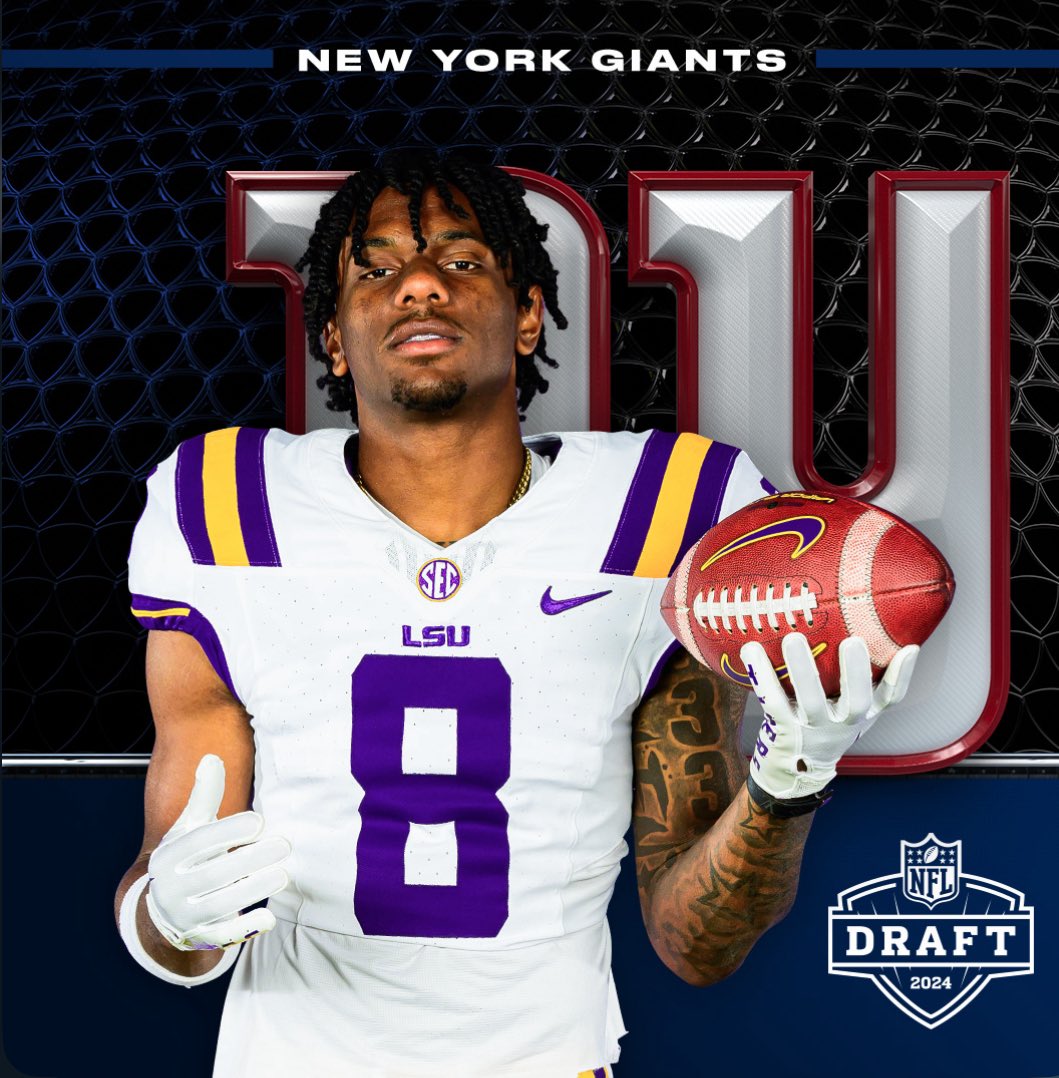 Malik Nabers is going to the #NewYorkGiants ‼️🔥🔥🔥🔥 

#NFLDraft