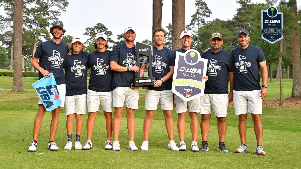 In a Thrilling 5-Hole Playoff - Your 2024 CUSA Men's Golf Champions... ⛳️🏆 @LibertyGolf 🏆⛳️ #NoLimitsOnUs | bit.ly/4bctGlk