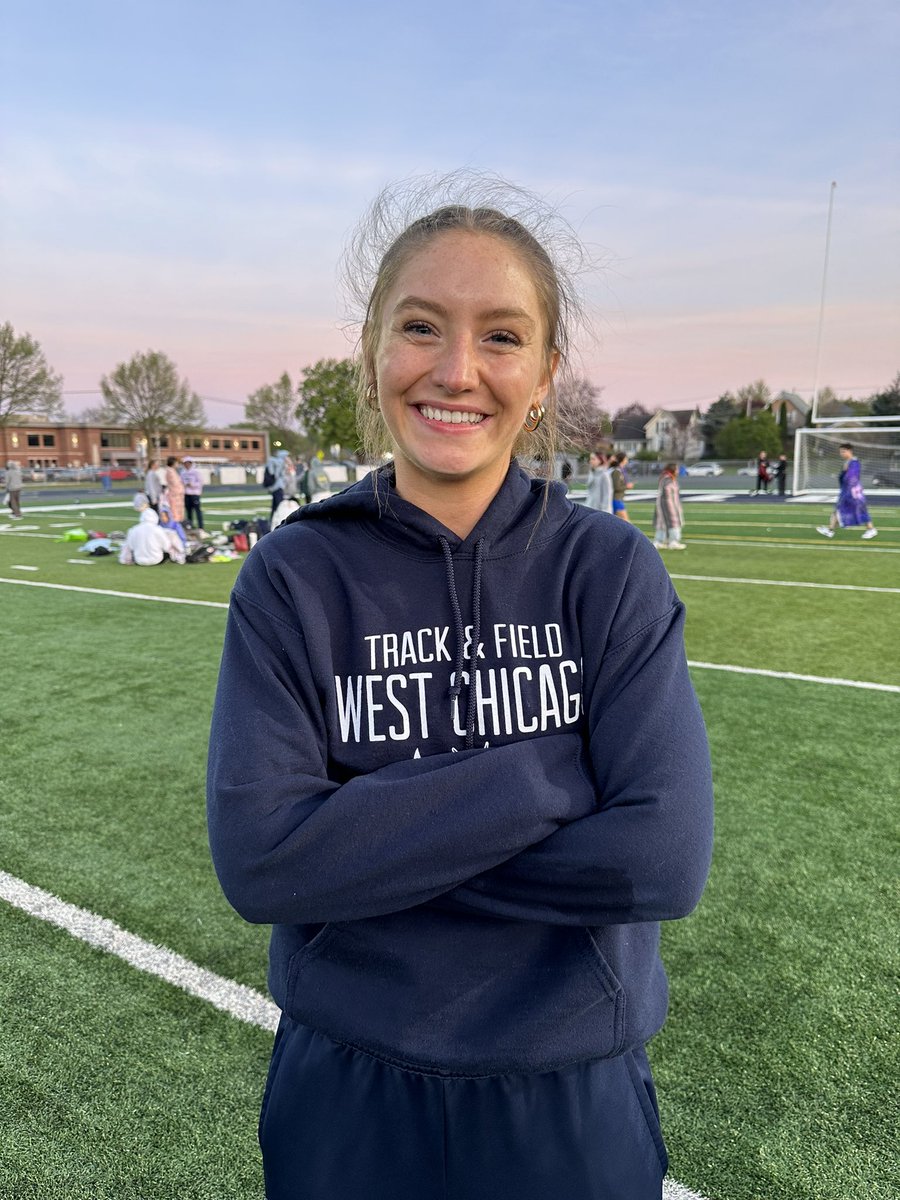 CoachInTheShire's tweet image. Adeline Draper sets a new West Chicago school record in the 100 hurdles, 14.78!!!! @WeGoAthletics