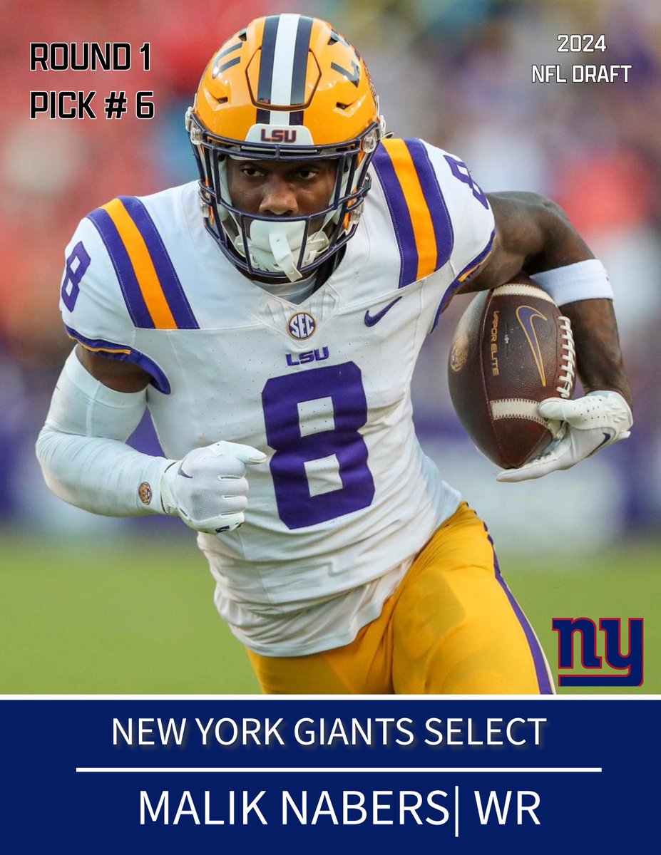 Nabers to the Giants !!!
#NFLDraft #NFLDraft2024 #NewYorkGiants