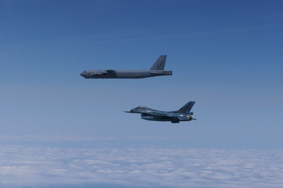 The @JASDF_PAO_ENG & @usairforce conducted bilateral training to
enhance deterrence and response capabilities of Japan-U.S. Alliance. #FreeandOpenIndoPacific

@INDOPACOM