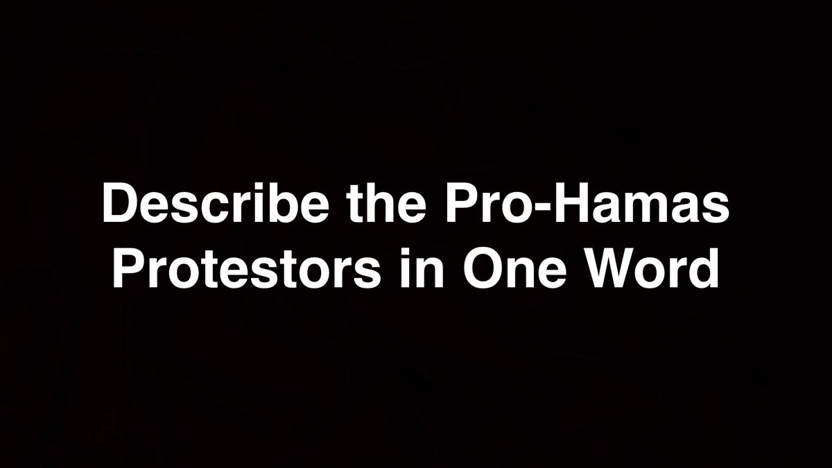 Describe the Pro-Hamas protestors in one word.