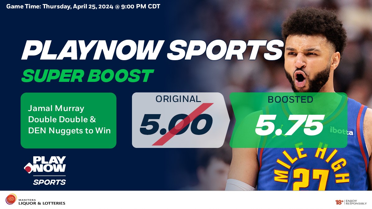 Will Jamal Murray🇨🇦 come up big again? Jamal Murray Double Double & DEN Nuggets to Win (5.75) NBA Super Boost🏀 bit.ly/4cQgWTe 18+