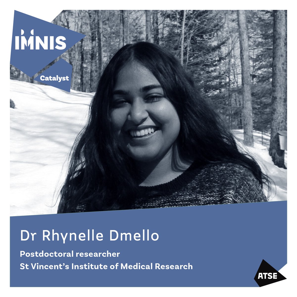 ✨ We're excited to welcome Rhynelle Dmello to the #IMNISCatalyst program.

Our Catalyst program supports inspiring leaders in STEM to become ambassadors for their professions through unique professional development and networking opportunities.

🔗More: atse.org.au/news-and-event…