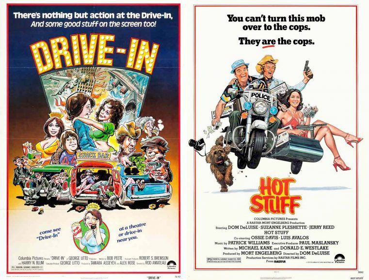 A pair of rare Columbia Pictures comedies in 35mm! DRIVE-IN (1976) & HOT STUFF (1979) screen this upcoming Monday, April 29th. Tickets: buff.ly/3TkCoqo